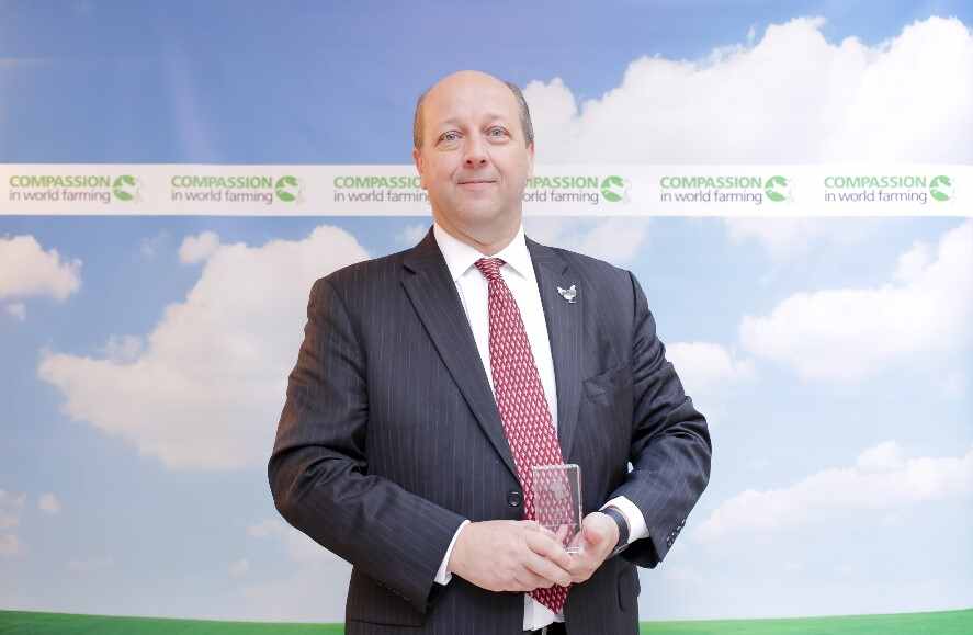 Randal Giroux with award