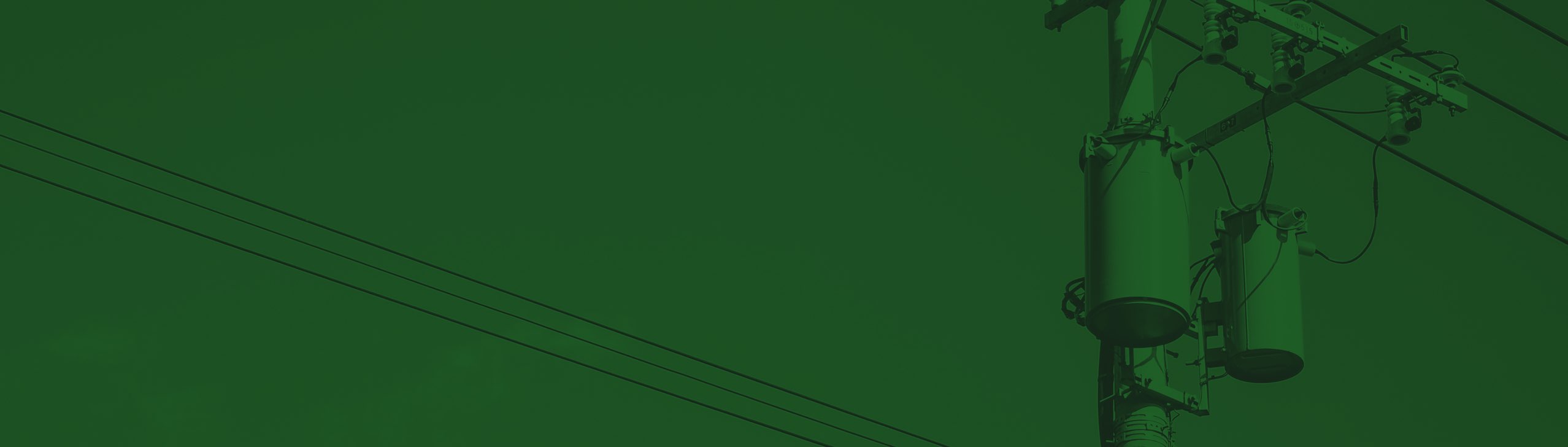 Pole transformers with green background