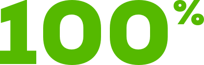 green 100 percent