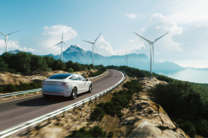 Car and wind turbines