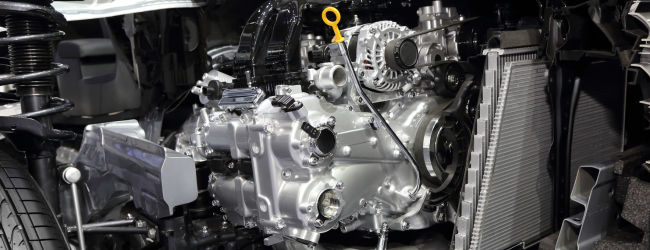 Close Up Car Engine