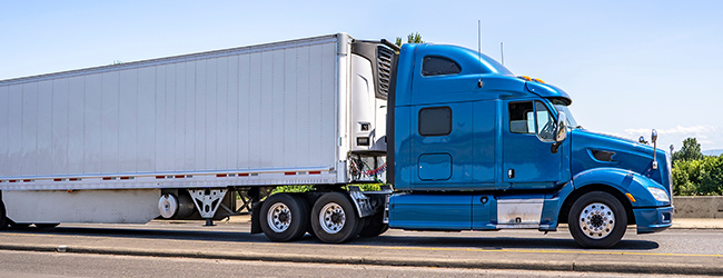 Large truck on road