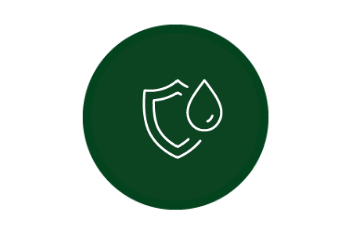 shield with water drop